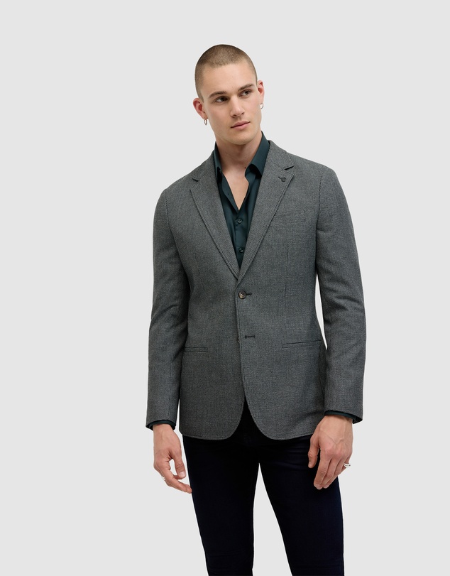 Politix - James Textured Two-toned Blazer