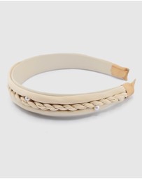 Izoa - Braided Pearl Headband