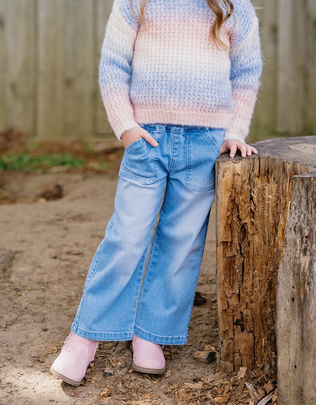 Fox & Finch - Girls Denim Pull On Jeans 3-7 Yrs