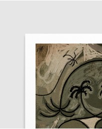 Olive et Oriel - Unwind Along The Palm Path by Shatha Al Dafai Art Print