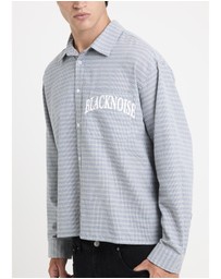 Black Noise White Rain - Heaton Long Sleeve Shirt