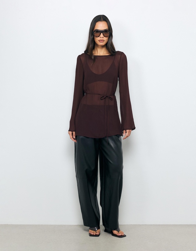 AERE - Donna Georgette Flowy Top
