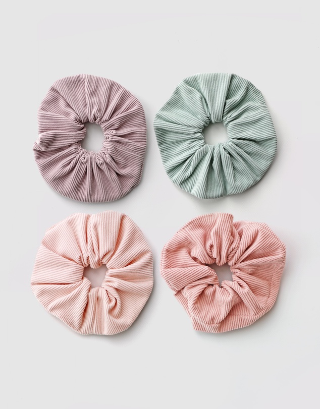 WITH LOVE FOR KIDS - 4 Pack Cord Scrunchie - Kids