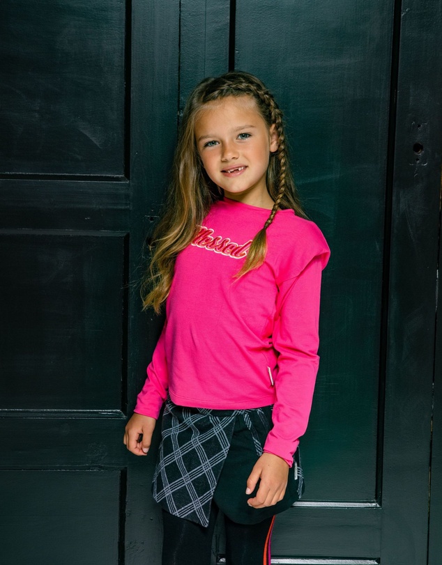 B.Nosy - Shoulder Pad Long Sleeve Tee - Kids-Teens