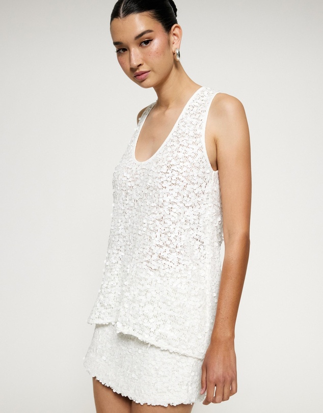 Revibe - Repaired Lover Claudia Sequin Scoop Neck Cami - AU 16