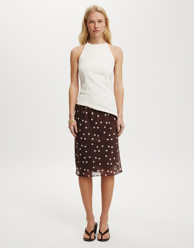 Cotton On - Sloan Lightweight Denim Halter Top