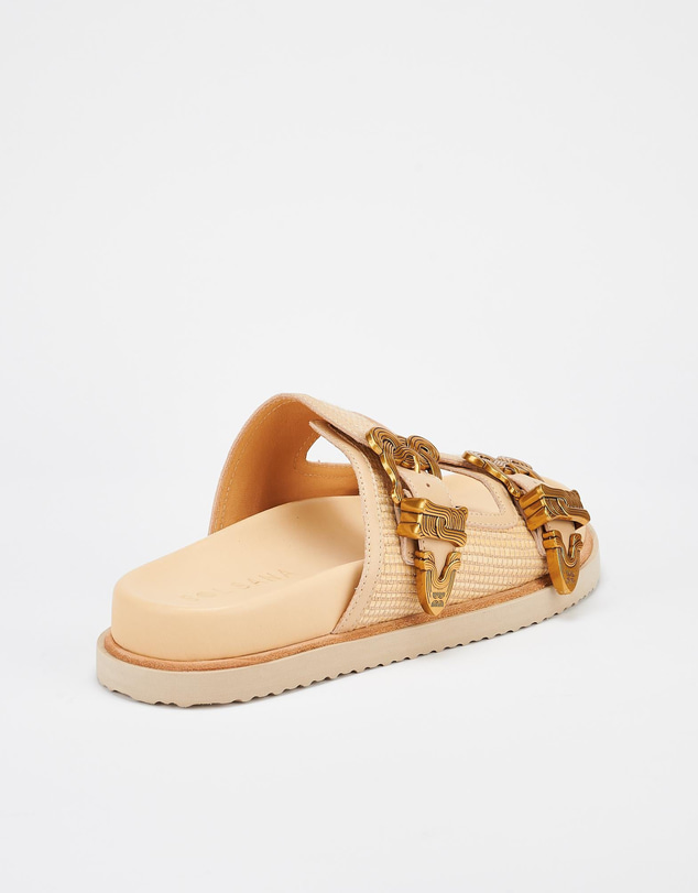 Sol Sana - Scribe Footbed Natural Woven/Gold