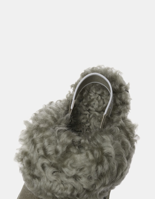 EVERAU - Australian Shepherd Ugg Waffle Curly Platform Cow Suede Upper House Shoes