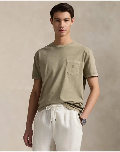 Polo Ralph Lauren - Custom Slim Mineral-Dyed Pocket T-Shirt