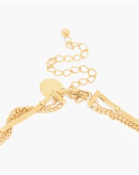 Lovisa - Waterproof Gold Plated Stainless Steel Mixed Pendants Layered Necklace