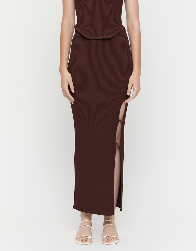 FRIEND of AUDREY - Beaded Knit Skirt