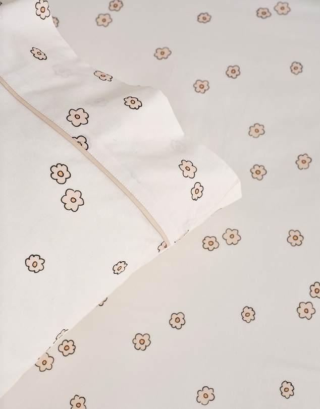 Linen House Kids - Flower Garden Fitted Sheet + Pillowcase Set