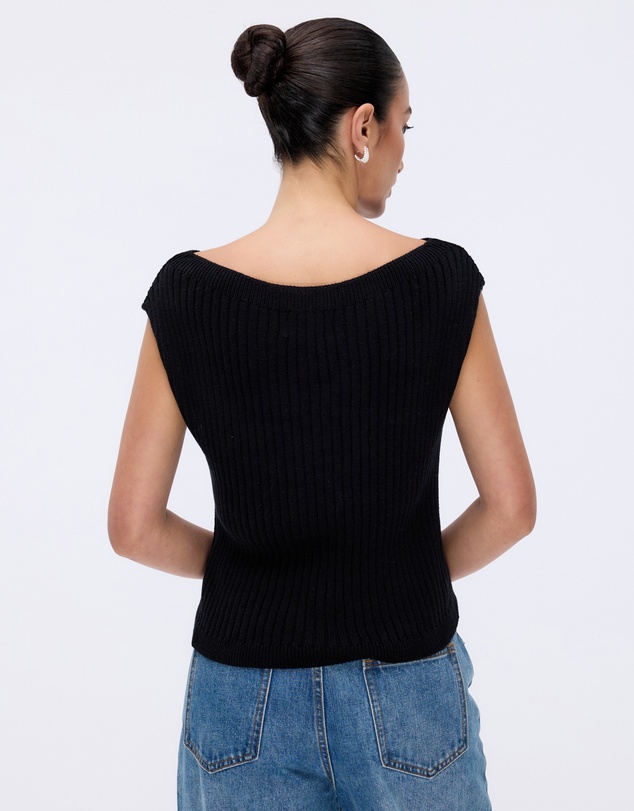 Minima Esenciales - Nalu Organic Cotton Cashmere Blend Knitted Top