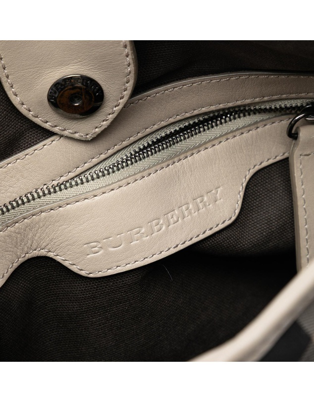 Pre-Loved by Azura Reborn - Pre-Loved Small Smoke Check Coated Canvas Northfield Satchel