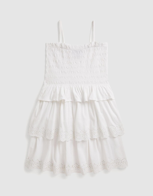 Polo Ralph Lauren - Smocked Cotton Jersey Knit Dress - Teens