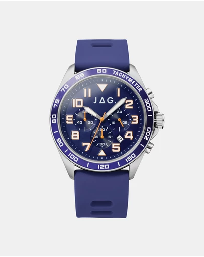 Jag - Beachport Mens Navy Dial 46mm Navy Watch