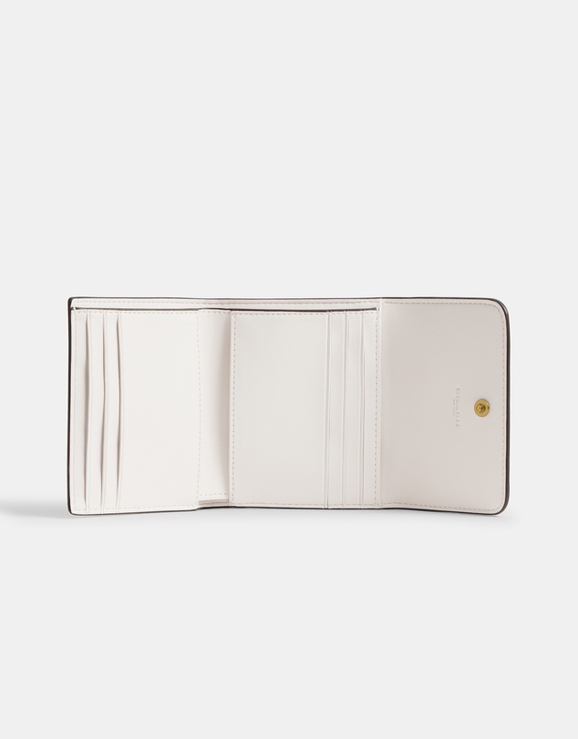 Coach - Polished Pebble Leather Mila Small Flap Wallet