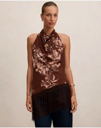Forever New - Harmony Tassel Halter Neck Top