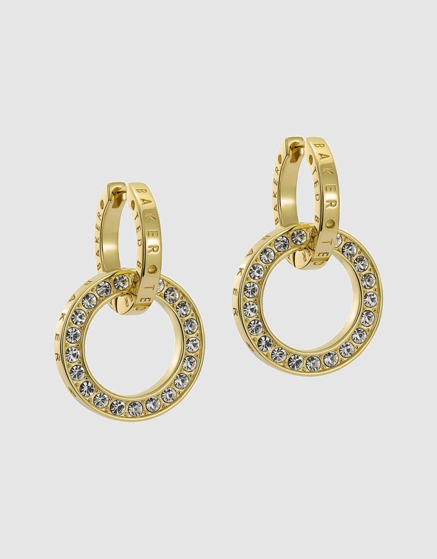 Ted Baker - Lina Double Link Crystal Drop Earrings