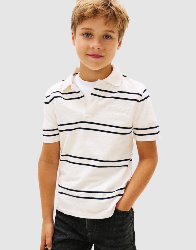Tommy Hilfiger - Embossed Graphic Polo Shirt - Kids
