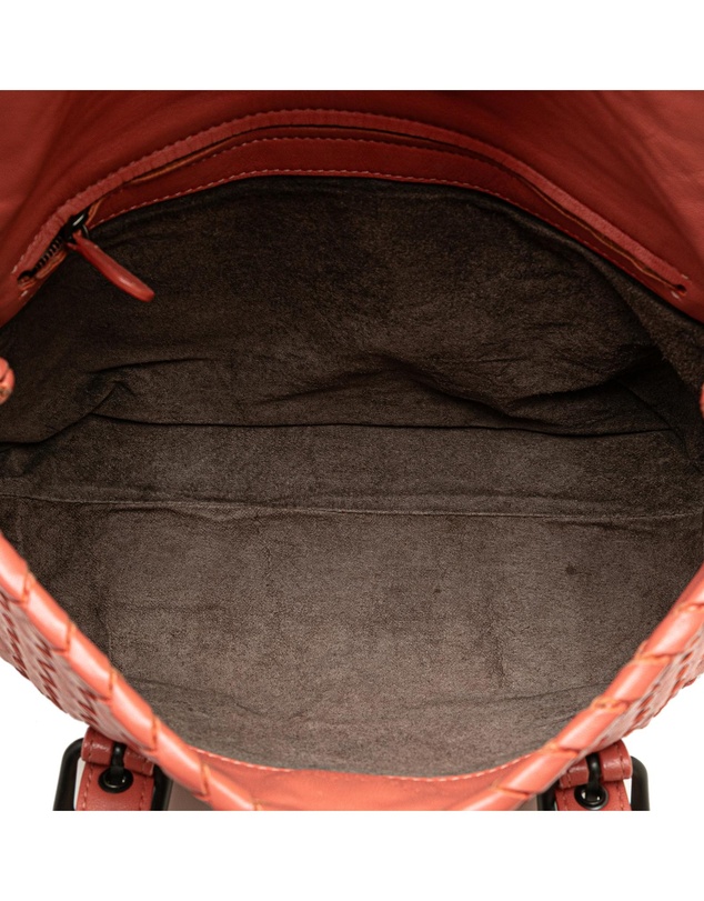 Pre-Loved by Azura Reborn - Pre-Loved Leather Intrecciato Flap Satchel