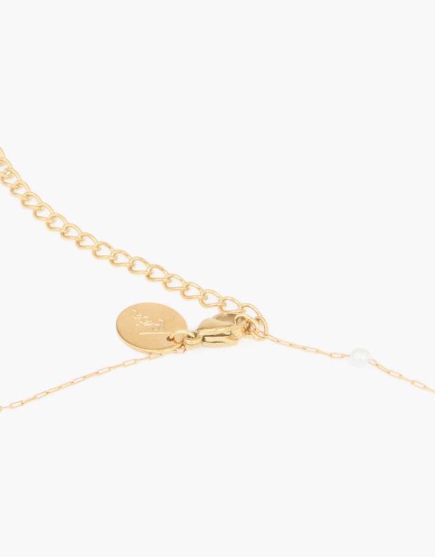 Lovisa - Waterproof Gold Plated Stainless Steel Pearl Detail Waist Chain