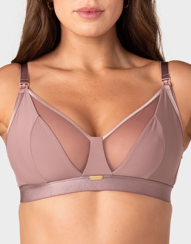 Hotmilk Maternity Lingerie - Flawless Full Cup Plunge Nursing Bra - Wirefree