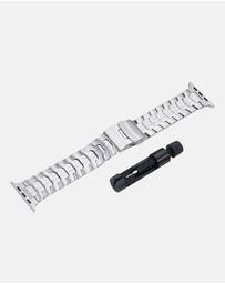 Friendie - Stainless Steel Link Bracelet Band (Ultra Style) - Darwin Ultra - Apple Watch Compatible