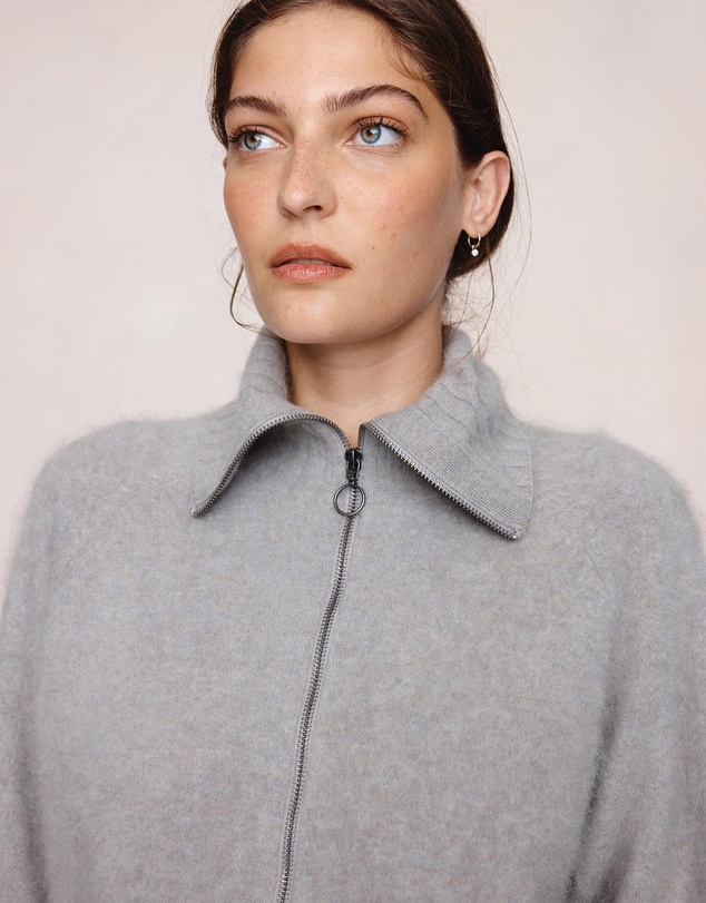 Marle - Oscar Wool-Cashmere Zip Up Cardigan