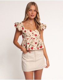 Petal & Pup - Lyric Ruffle Top - Mon Cheri