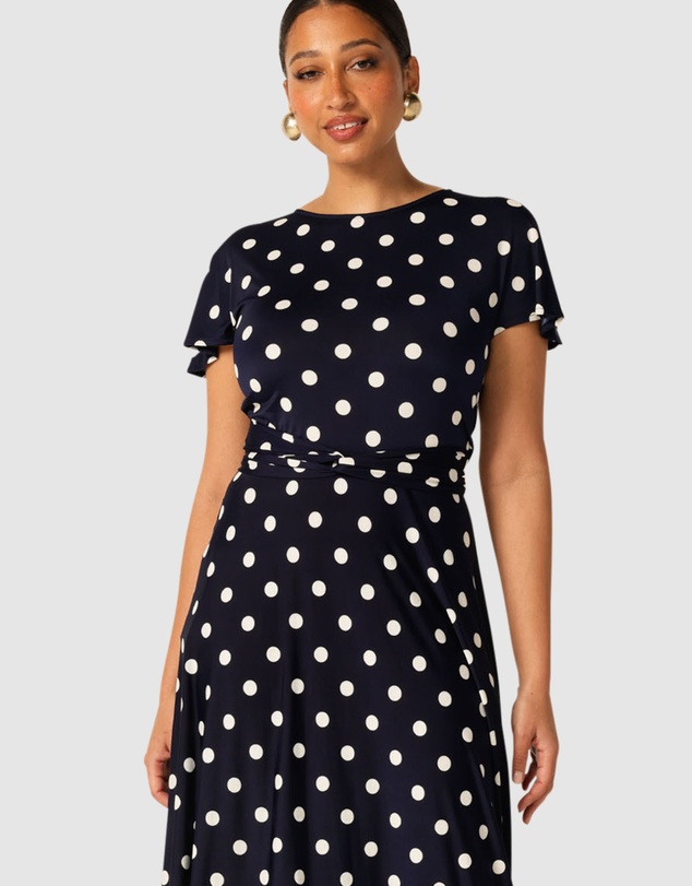 SACHA DRAKE - Reverse Wrap Midi Dress
