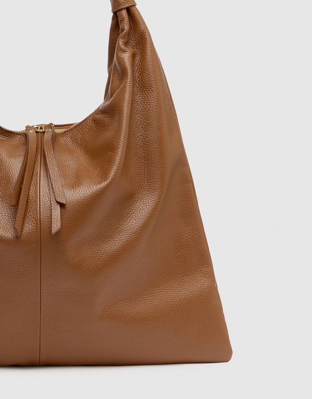Florence - Elizabeth Tan Hobo Leather Bag
