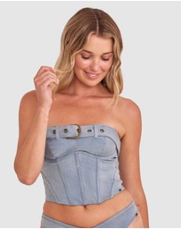 Bras N Things - Vamp That's Hot Corset - Grey
