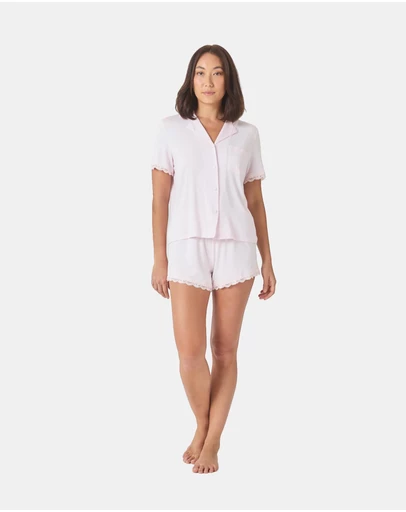 Gingerlilly - Joni Bamboo Short Set with Lace