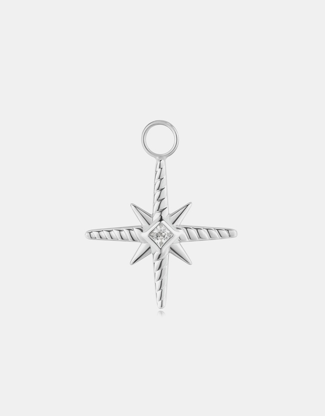 Ania Haie - Silver Turquoise and Cubic Ziconia Star Earring Charm