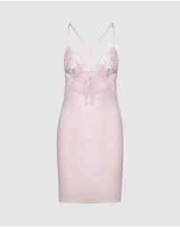 Hunkemoller - Miri Satin Lace Slipdress