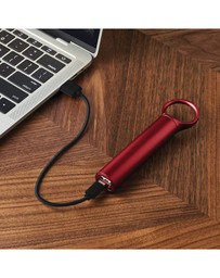 Lexon - Lexon Nomaday 3000 Mah Power Bank With Clip - Red