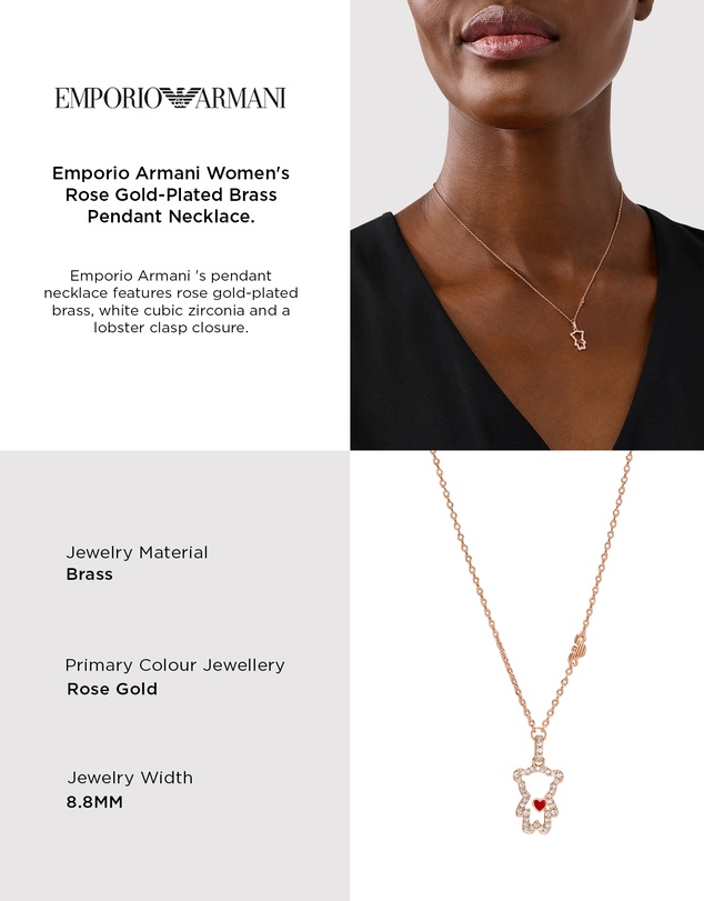 Emporio Armani - Rose Gold Tone Necklace