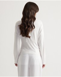 Decjuba - Tahlia Cinched Long Sleeve Top