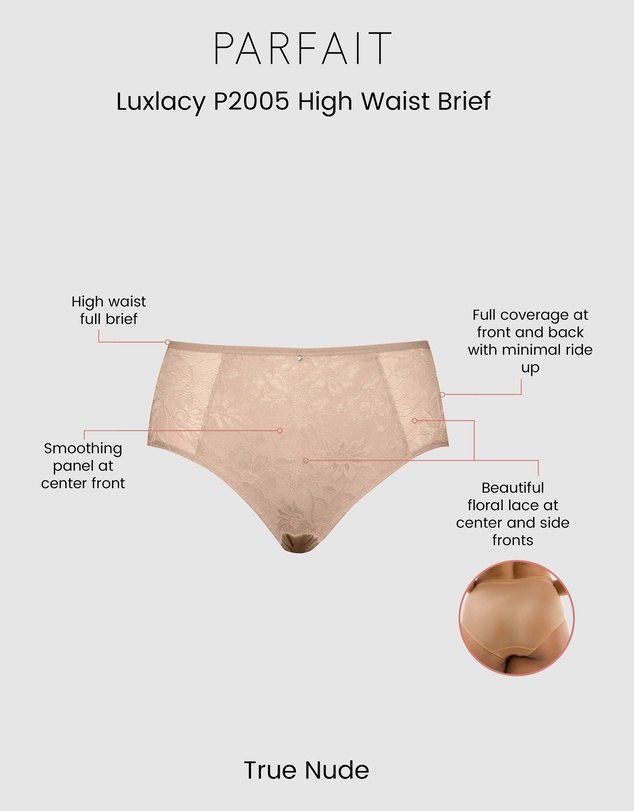 Parfait - Luxlacy Smoothing High-Waist Lace Brief