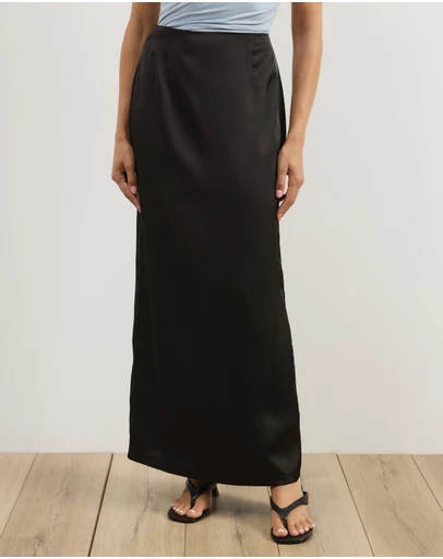 Atmos&Here - Lowen Satin Maxi Skirt