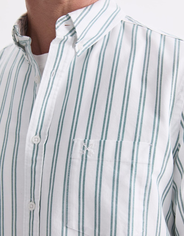 Sportscraft - Oxford Long Sleeve Stripe Shirt