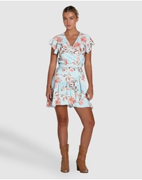 Belle & Bloom - Love Shack Mini Wrap Dress