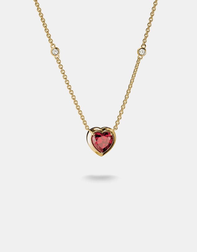 THOMAS SABO - THOMAS SABO Necklace with Red Heart Pendant Gold