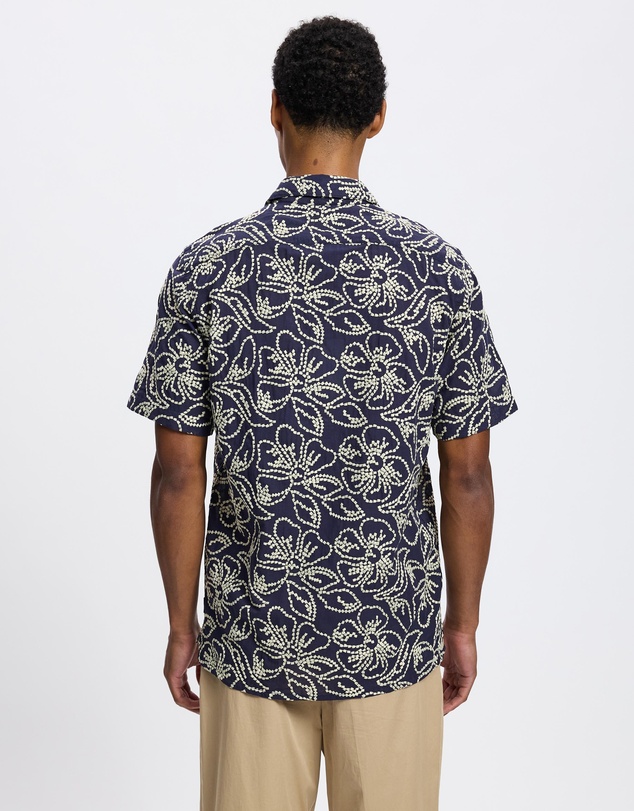 Paul Smith - Floral Embroidery SS Shirt