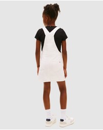 Tommy Hilfiger - Heritage Logo Pocket Denim Dungaree Dress - Teens