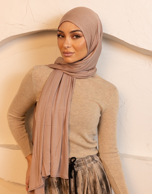 Mod Squad - Luxe Jersey Hijab- Fawn