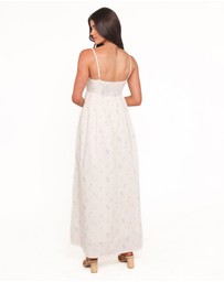 Petal & Pup - Odessa Maxi Dress - White Floral