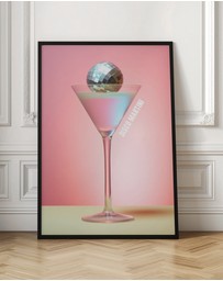 Olive et Oriel - Disco Martini 1 by Andreas Magnusson Art Print
