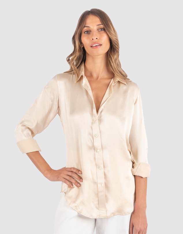 CAMIXA - Satin Silk Shirt